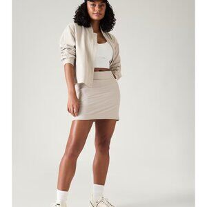 Athleta 16 Brooklyn Mid Rise Skort 16" Size 16 Abalone Beige
